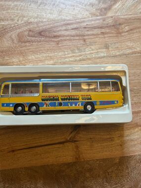 The Beatles Magical Mystery Tour Yellow Bus. Collectible. Diecast.